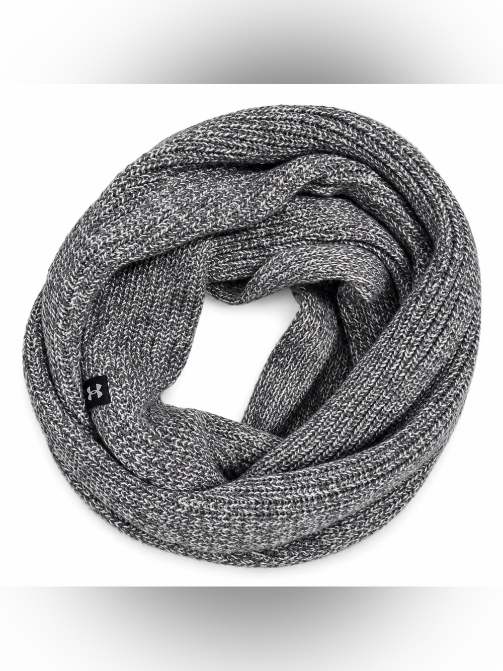 Under Armour Gray Knit Infinity Scarf Womenās Cold Weather Winter Loop Scarf